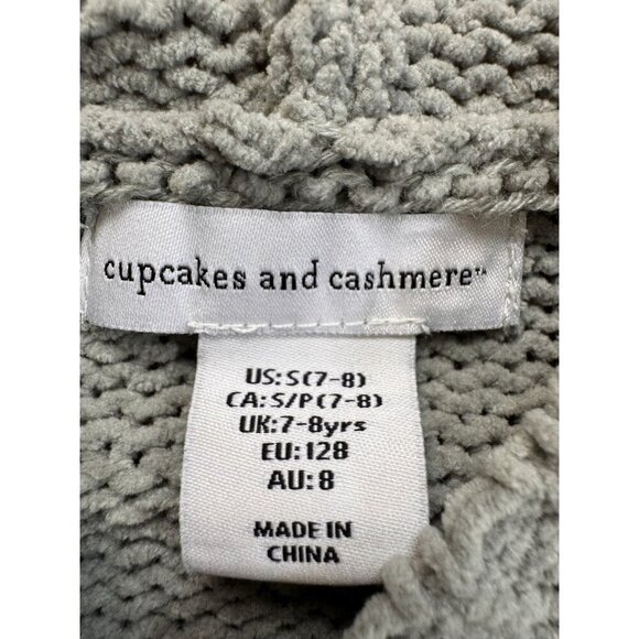 Cupcakes and Cashmere Sweater Women’s Small Crop Green Striped Cropped Y2K 90s - Picture 3 of 16